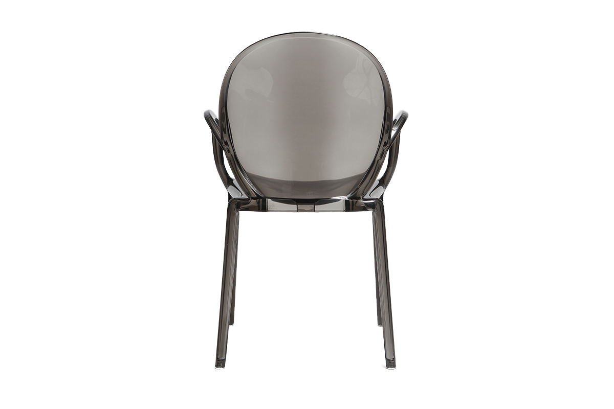 Sedie design fum�e trasparenti lotto di 2 CRISTAL