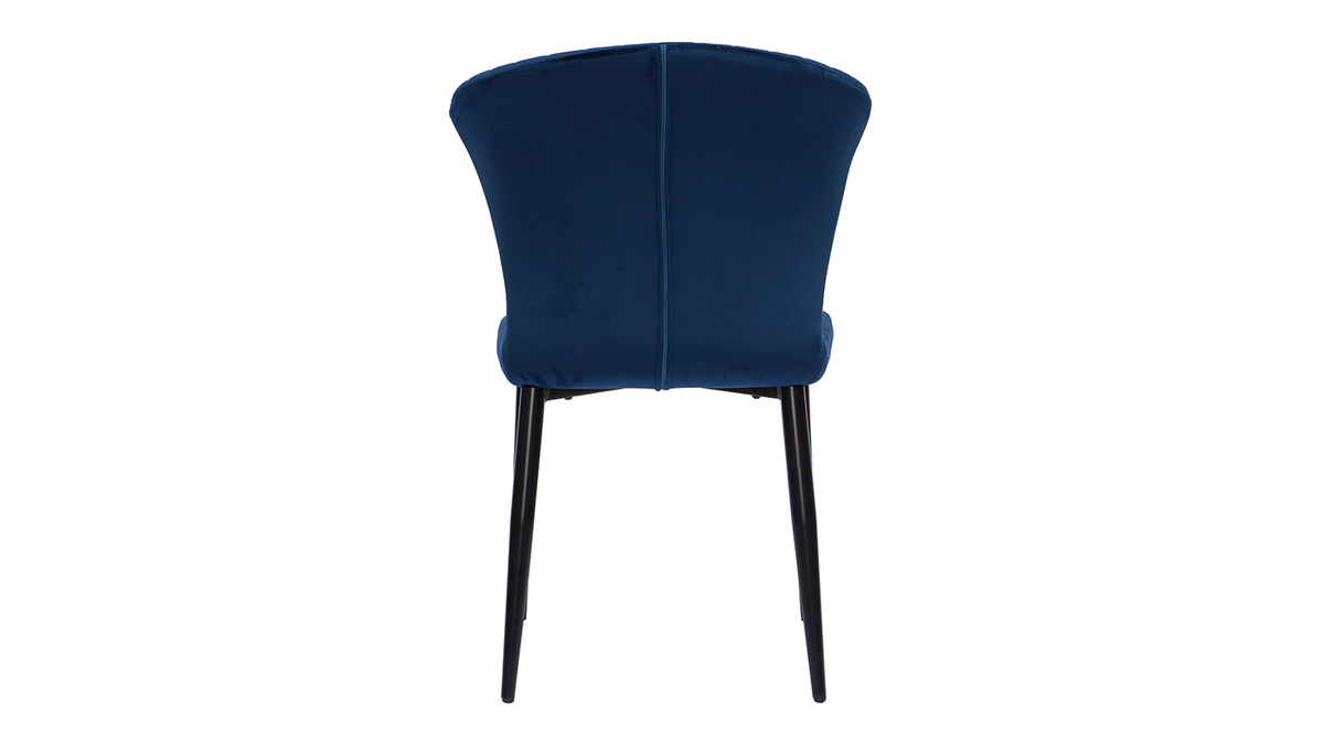 Sedie design in velluto blu (set di 2) KAYEL