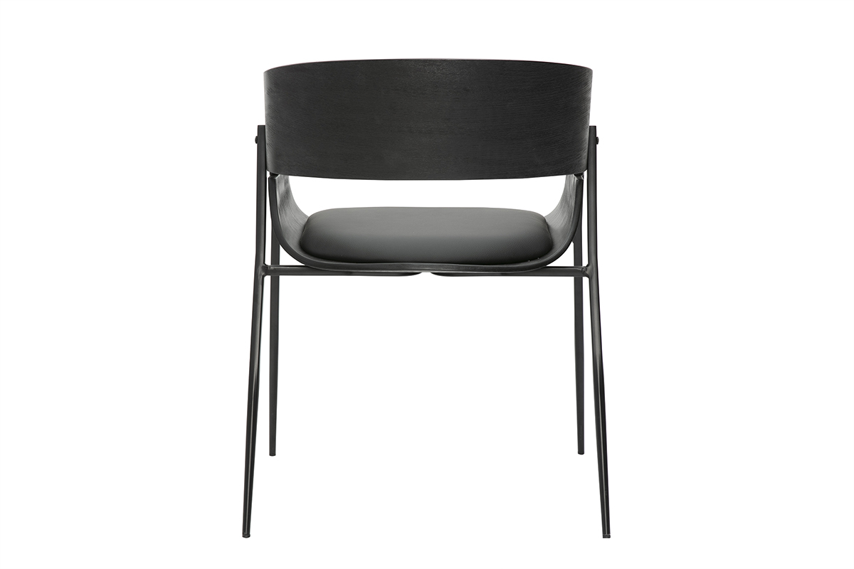 Sedie design nere (set di 2) WESS