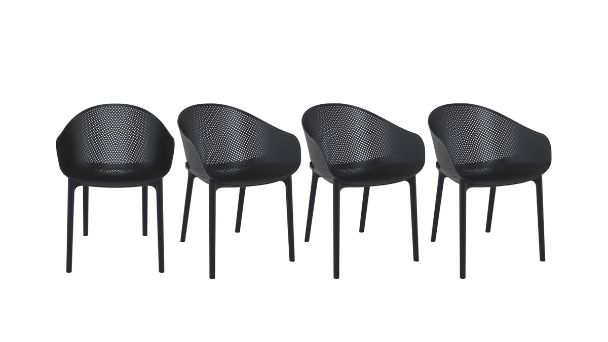 Sedie design nere interno / esterno (set di 4) OSKOL