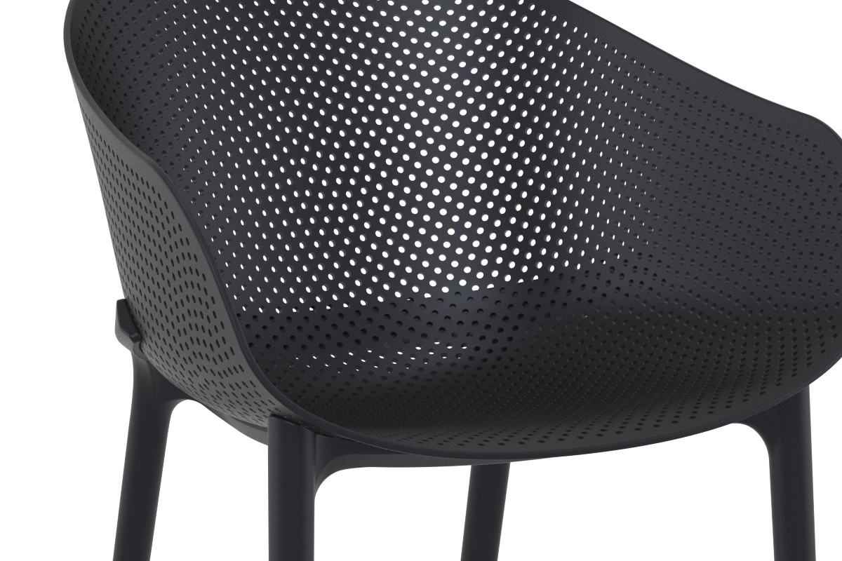 Sedie design nere interno / esterno (set di 4) OSKOL