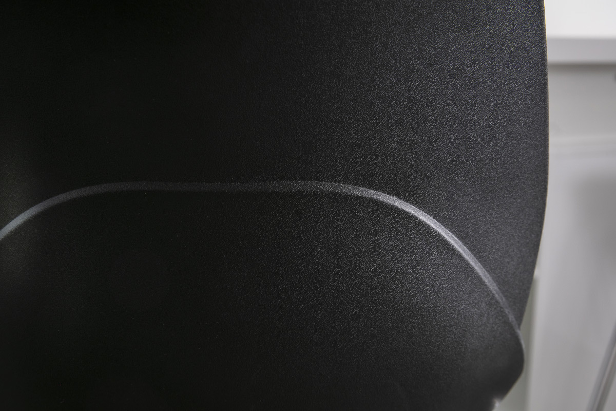 Sedie design Nero impilabili con piedi in metallo lotto di 2 TROCADERO