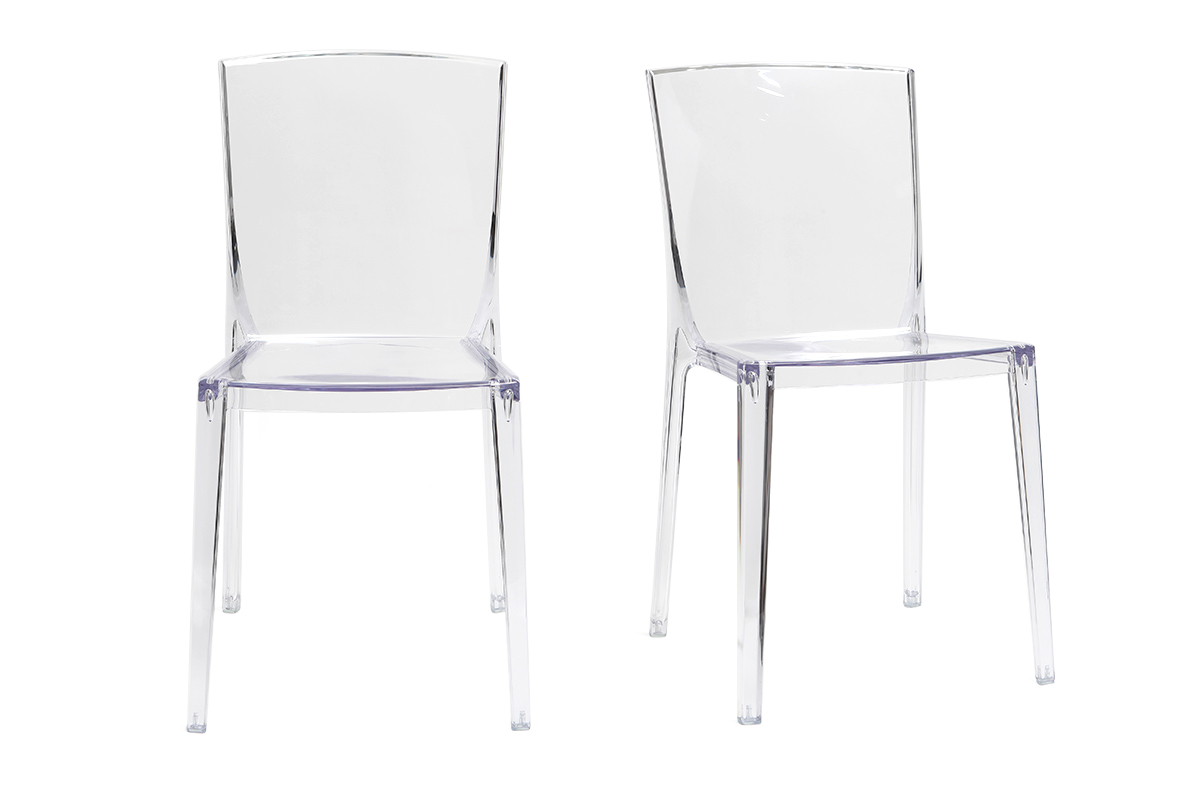 Sedie design trasparenti set di 2 ISLAND