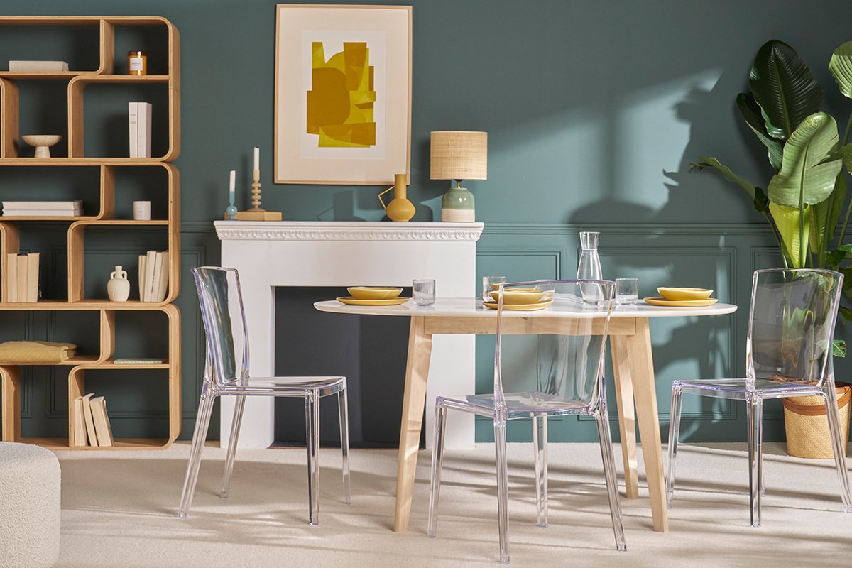 Sedie design trasparenti set di 2 ISLAND