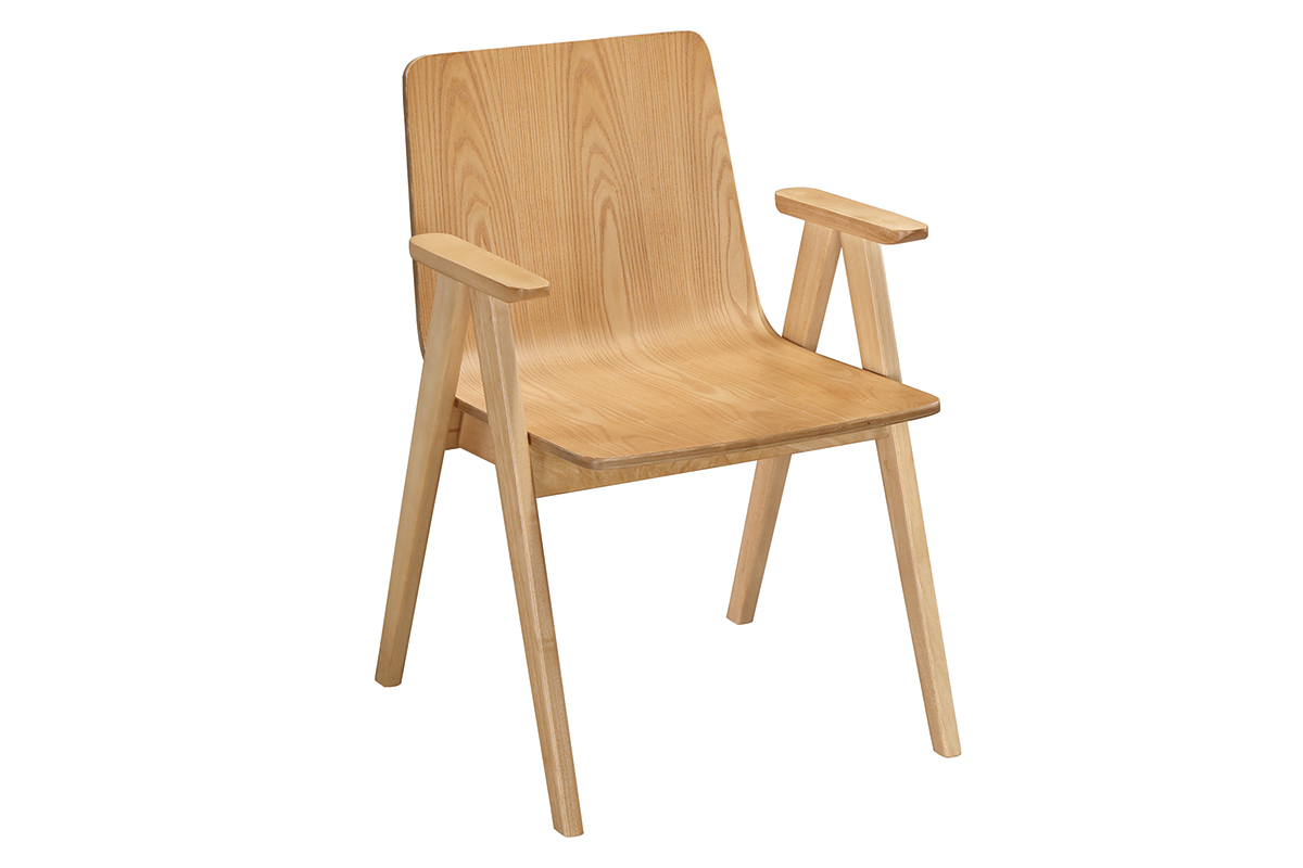 Sedie design vintage quercia gruppo di 2 DANA