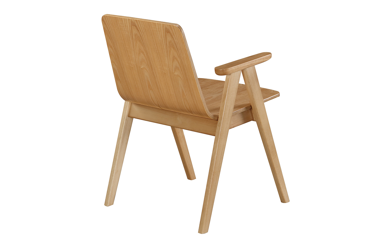 Sedie design vintage quercia gruppo di 2 DANA