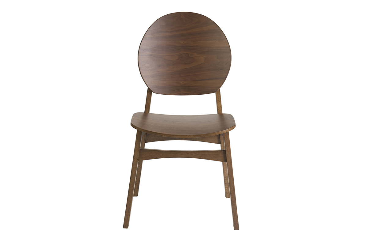 Sedie in legno scuro (set di 2) ELTON