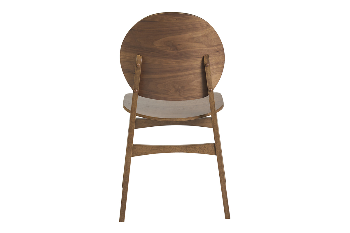 Sedie in legno scuro (set di 2) ELTON