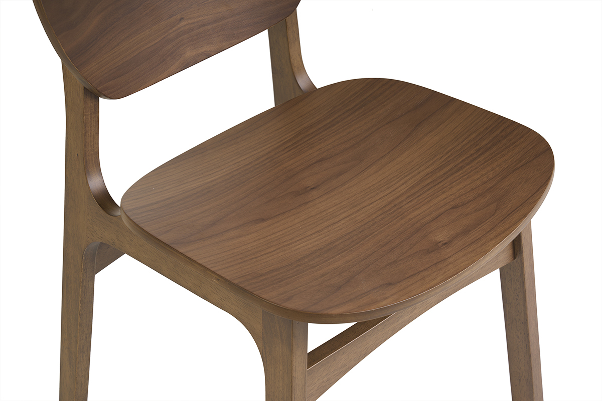 Sedie in legno scuro (set di 2) ELTON