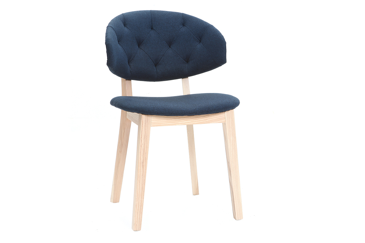 Sedie in tessuto, colore: Blu scuro, modello: SOFFY