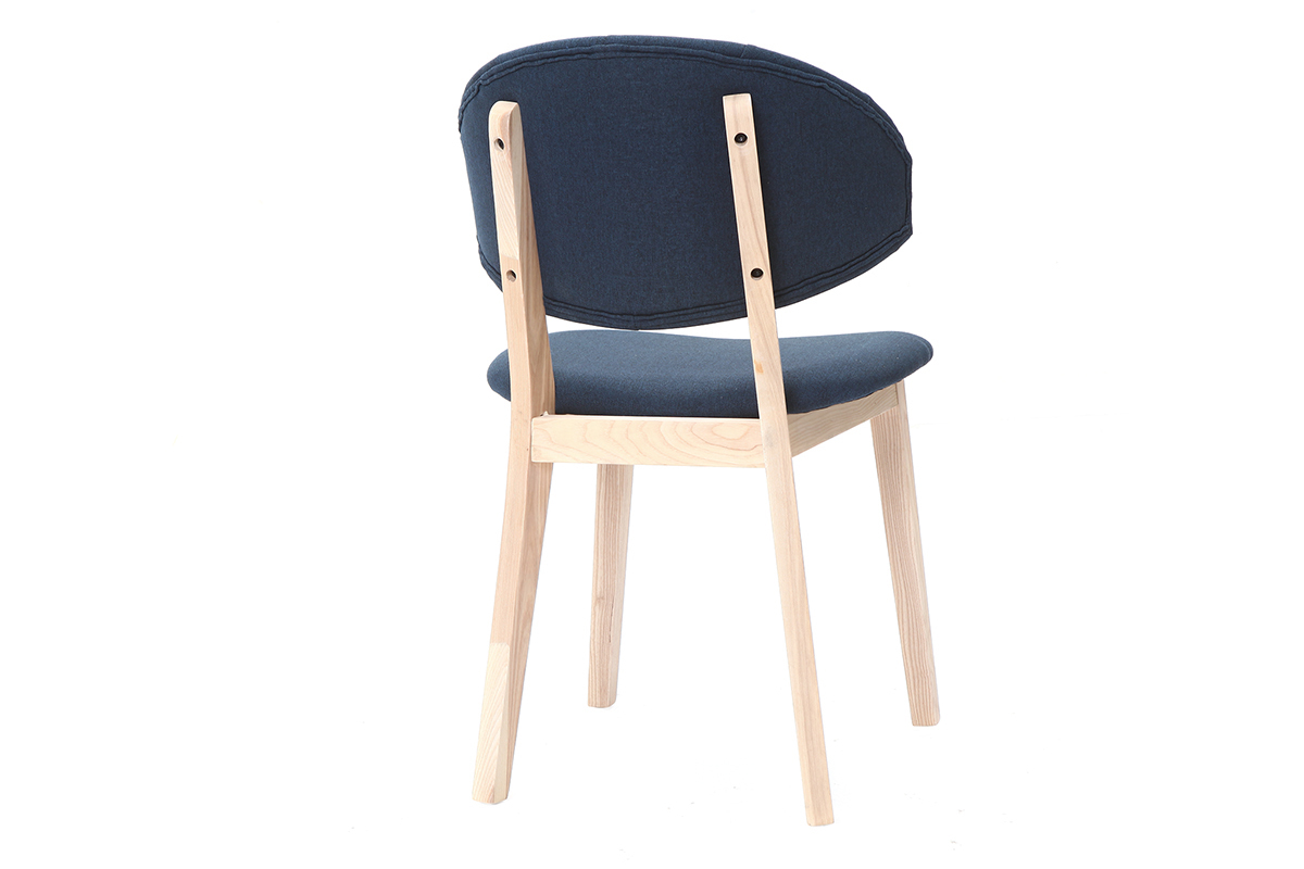 Sedie in tessuto, colore: Blu scuro, modello: SOFFY