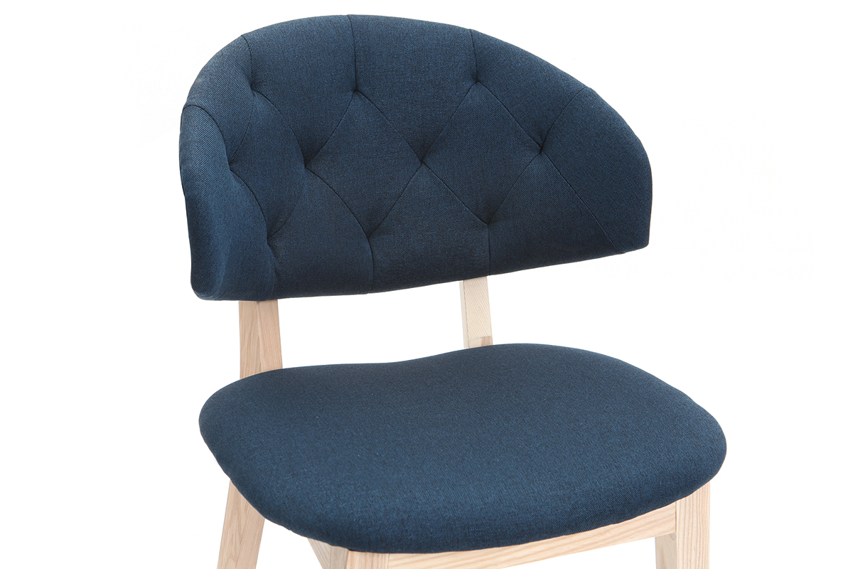 Sedie in tessuto, colore: Blu scuro, modello: SOFFY