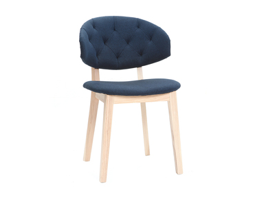 Sedie in tessuto, colore: Blu scuro, modello: SOFFY