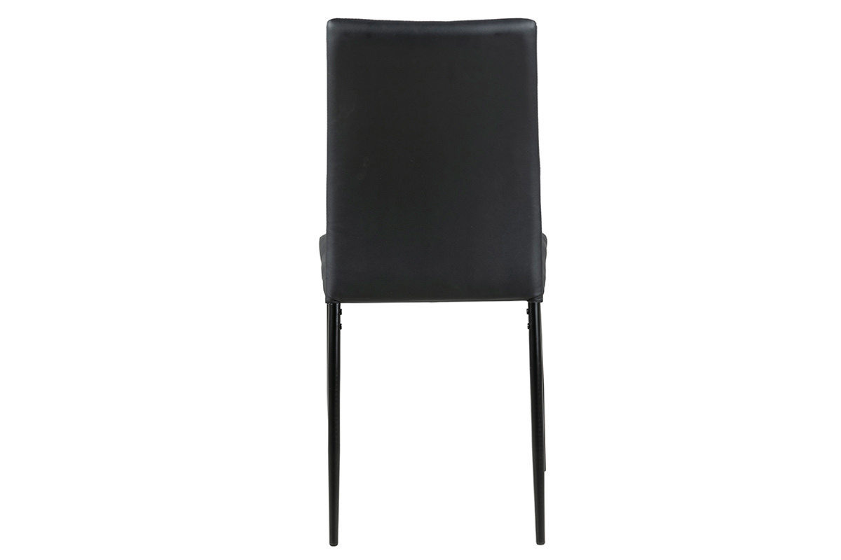 Sedie nere di design (set da 4) LUCKY