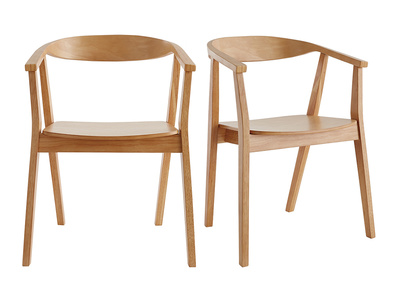 Sedie scandinave in legno (set di 2) BAHIA