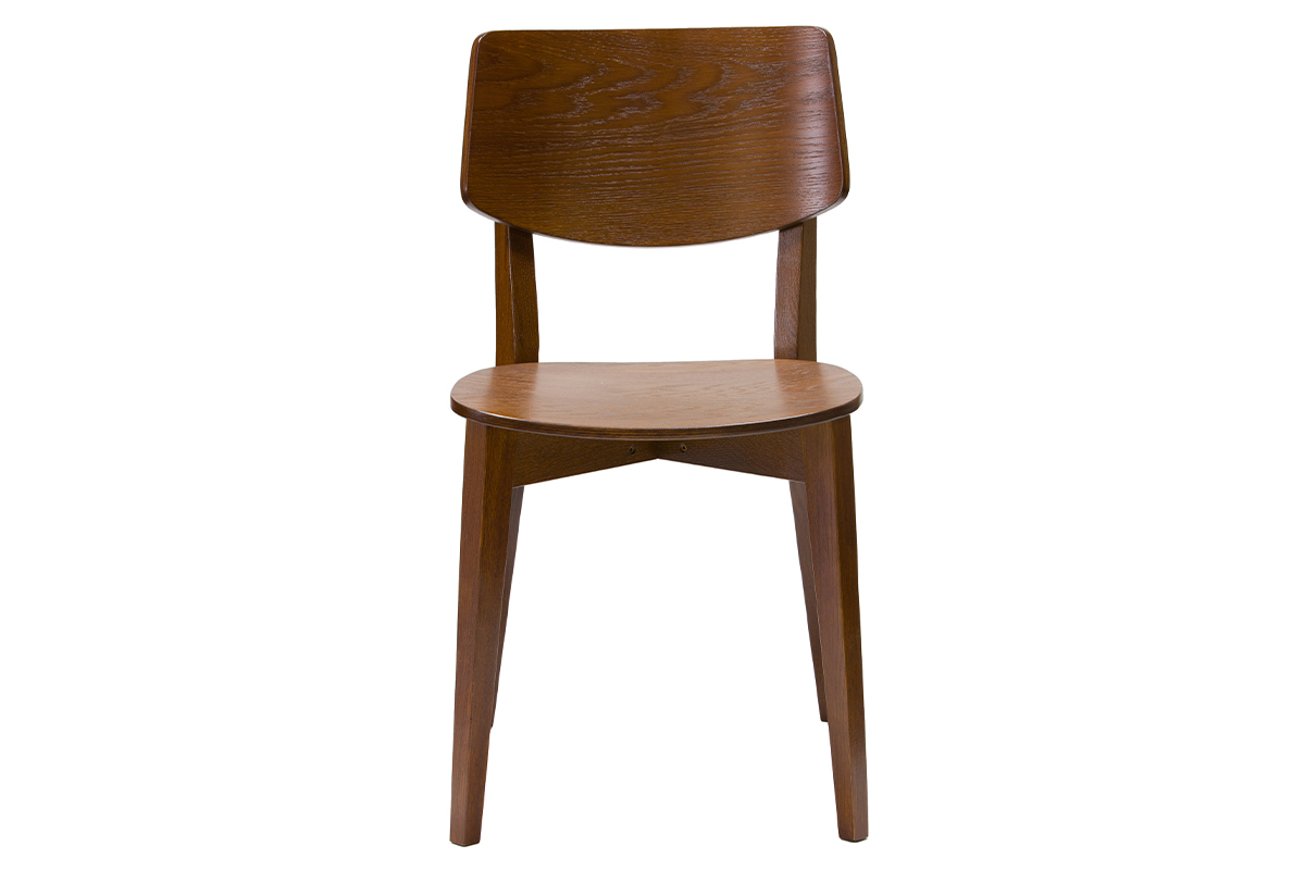 Sedie vintage in legno scuro (set di 2) AVEA