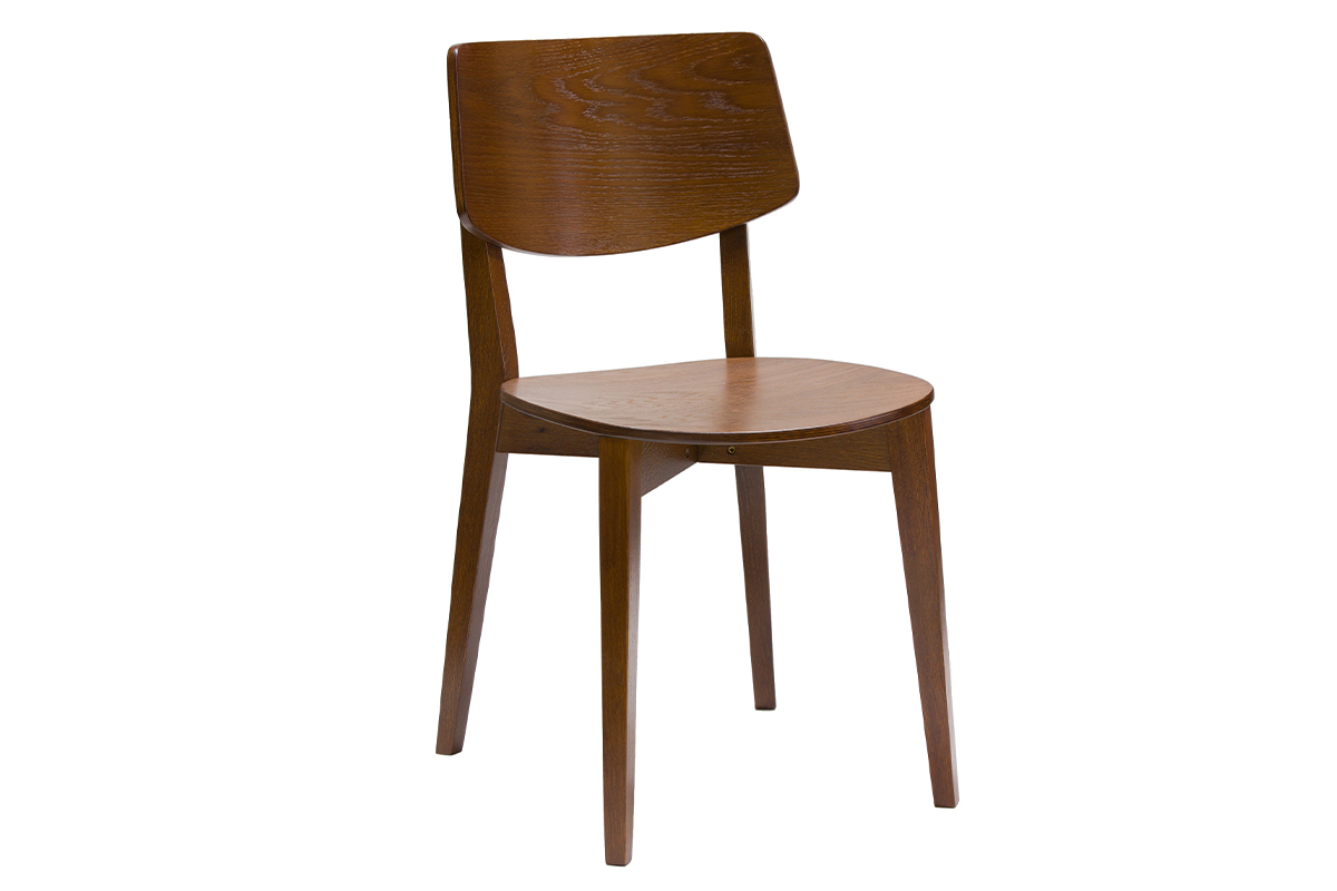 Sedie vintage in legno scuro (set di 2) AVEA