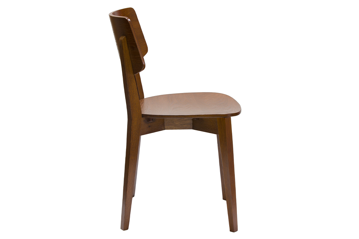 Sedie vintage in legno scuro (set di 2) AVEA