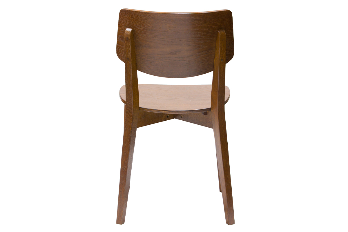 Sedie vintage in legno scuro (set di 2) AVEA