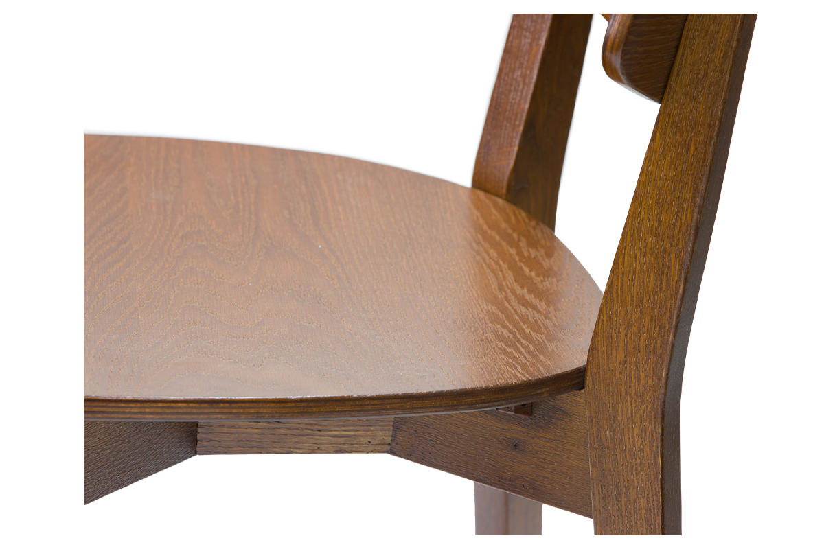 Sedie vintage in legno scuro (set di 2) AVEA