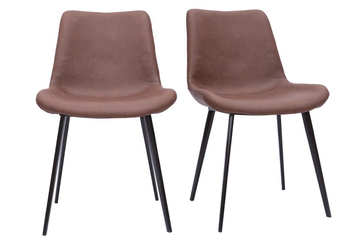 Sedie vintage marrone (set di 2) RIOT