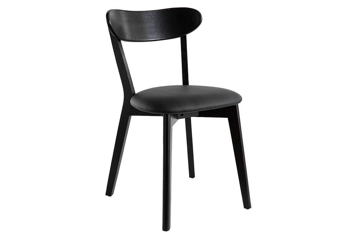 Sedie vintage nere (set di 2) DOVE