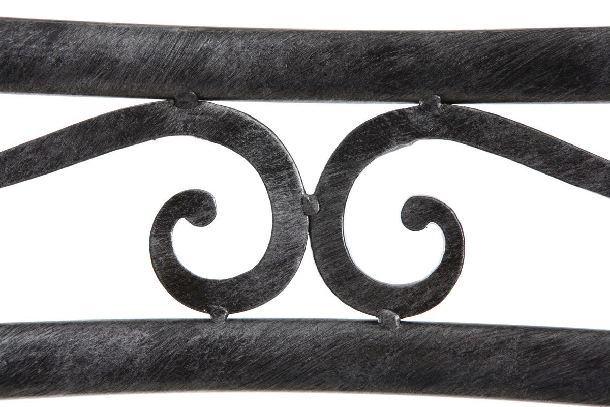 Set di 2 sedie barocche in metallo colore nero VENEZIA