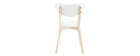Set di 2 sedie design color bianco LEENA