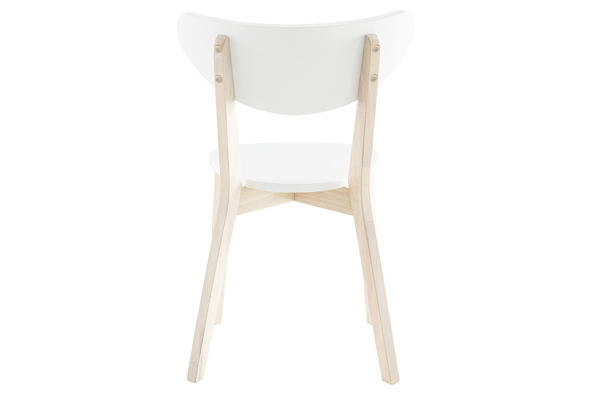 Set di 2 sedie design color bianco LEENA
