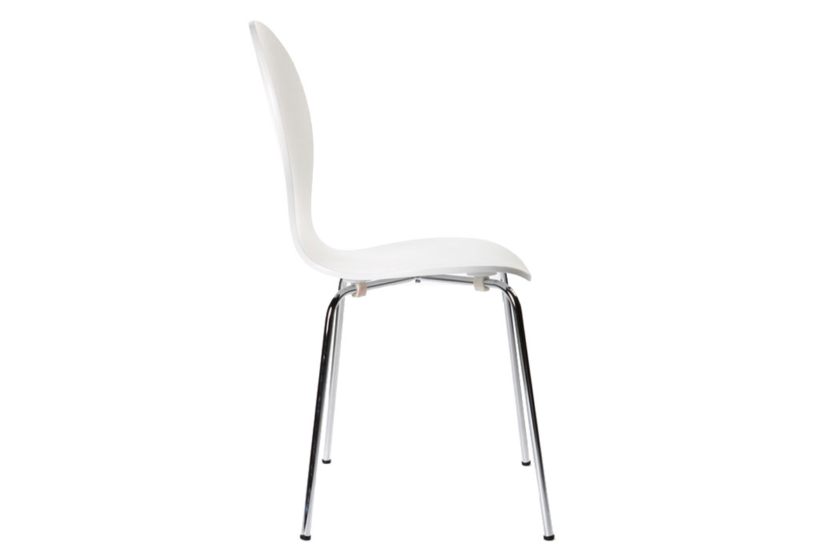 Set di 2 sedie design color bianco NEW ABIGAIL