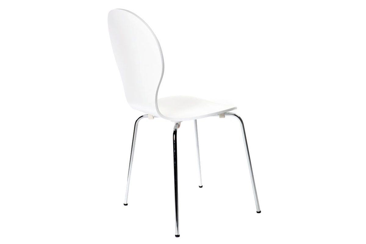 Set di 2 sedie design color bianco NEW ABIGAIL