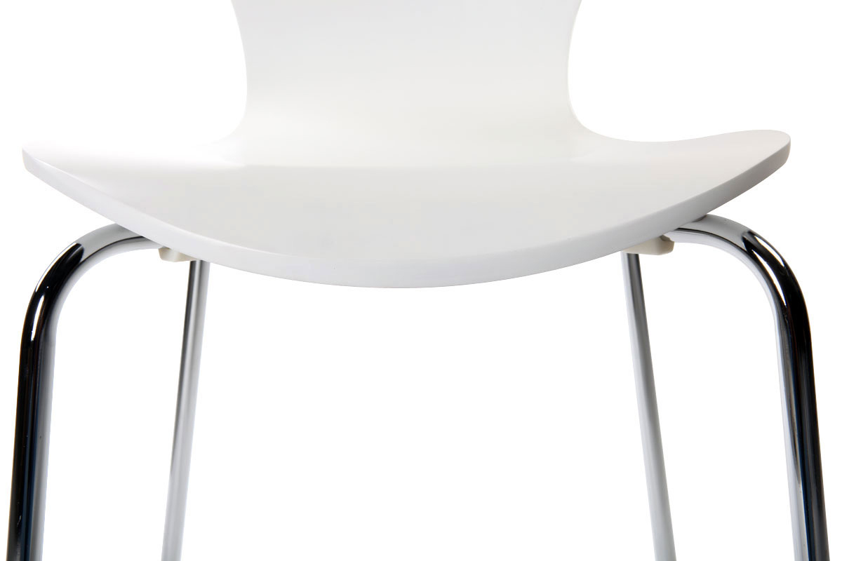 Set di 2 sedie design color bianco NEW ABIGAIL