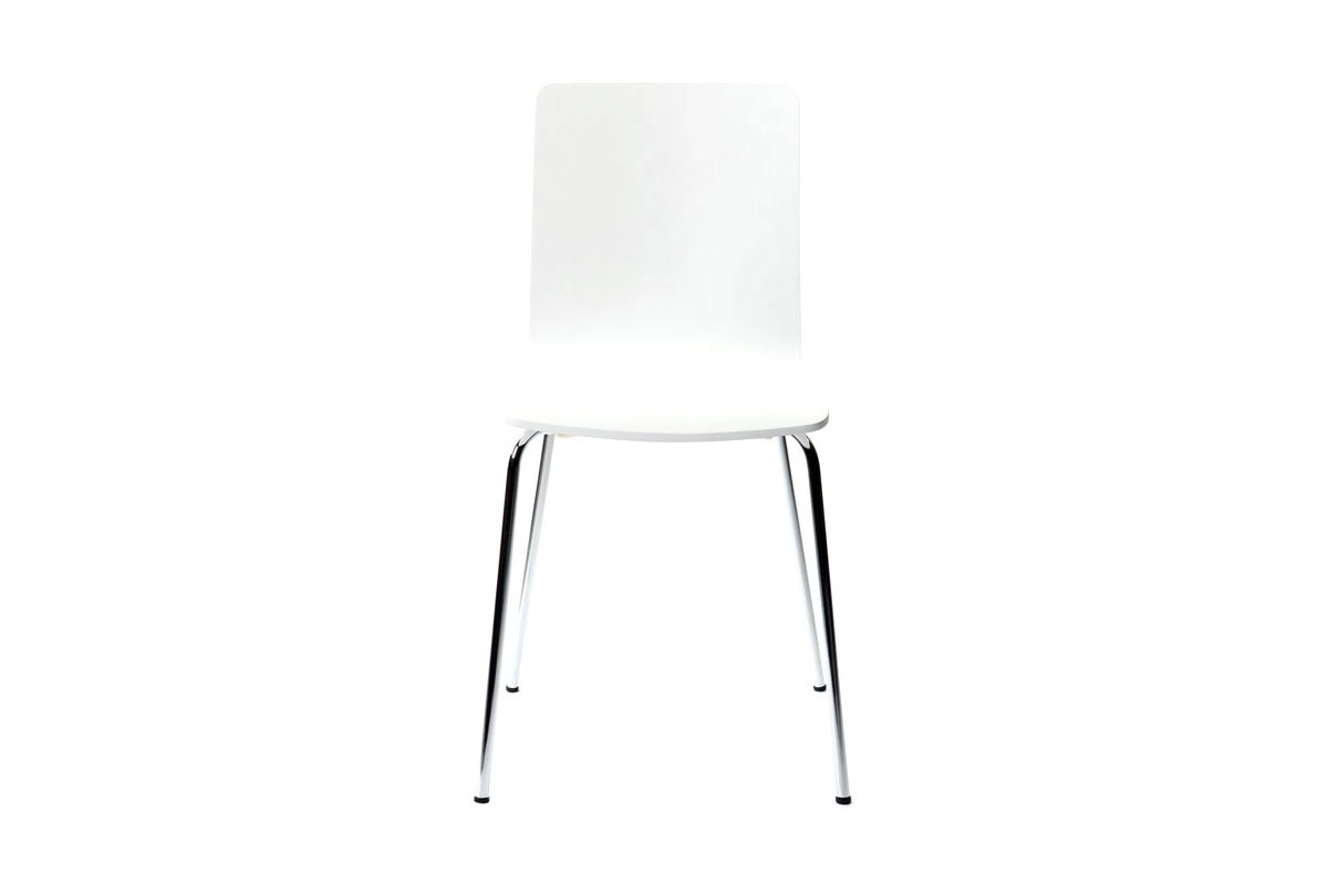Set di 2 sedie design colore bianco NELLY