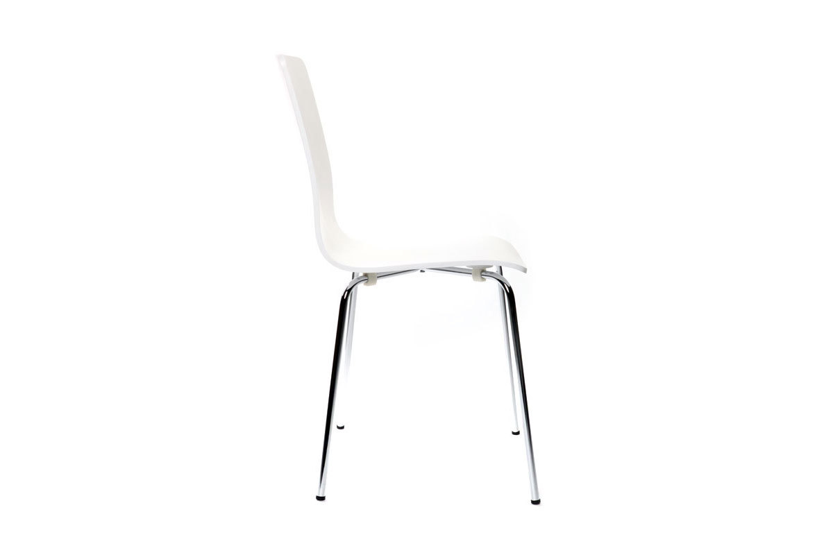 Set di 2 sedie design colore bianco NELLY