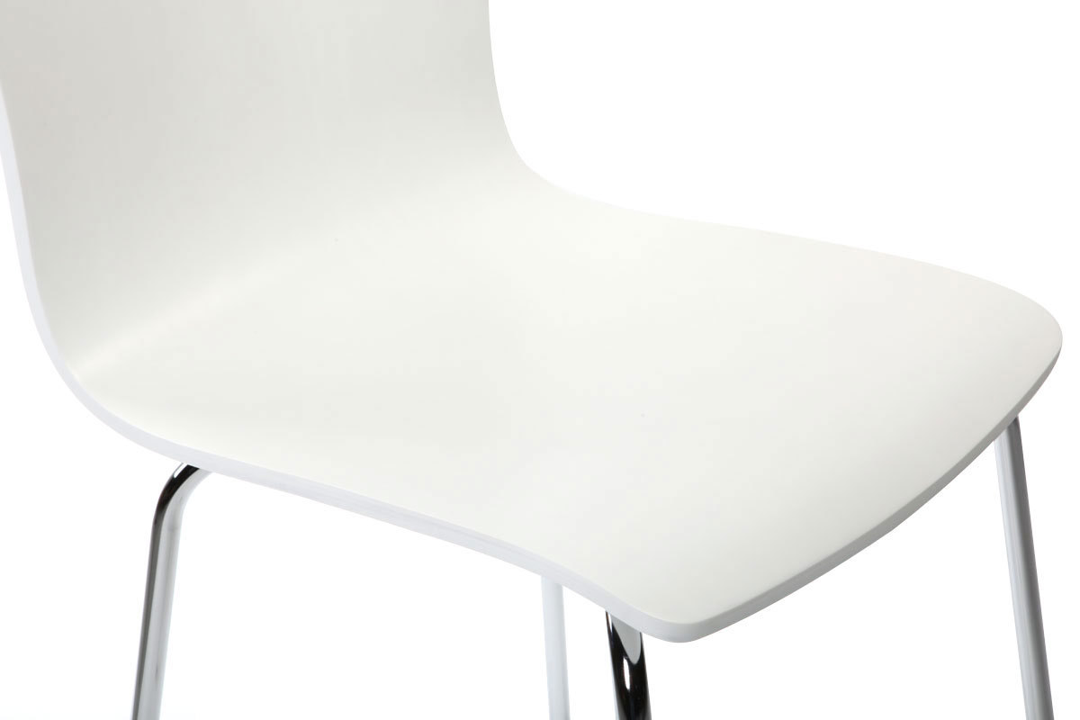 Set di 2 sedie design colore bianco NELLY