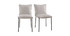 Set di 2 sedie design in velluto grigio SOLACE