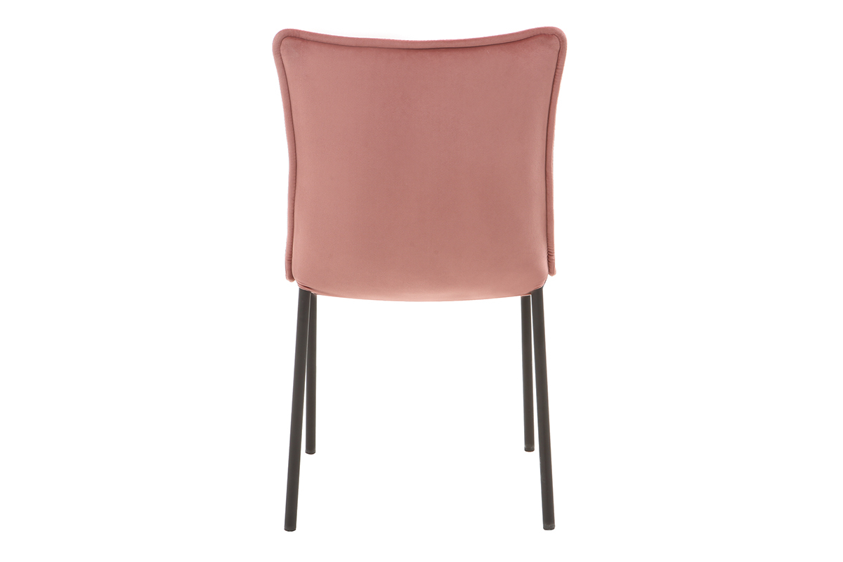 Set di 2 sedie design in velluto rosa SOLACE
