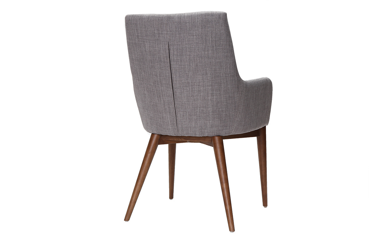 Set di 2 sedie design poliestere grigio chiaro SHANA