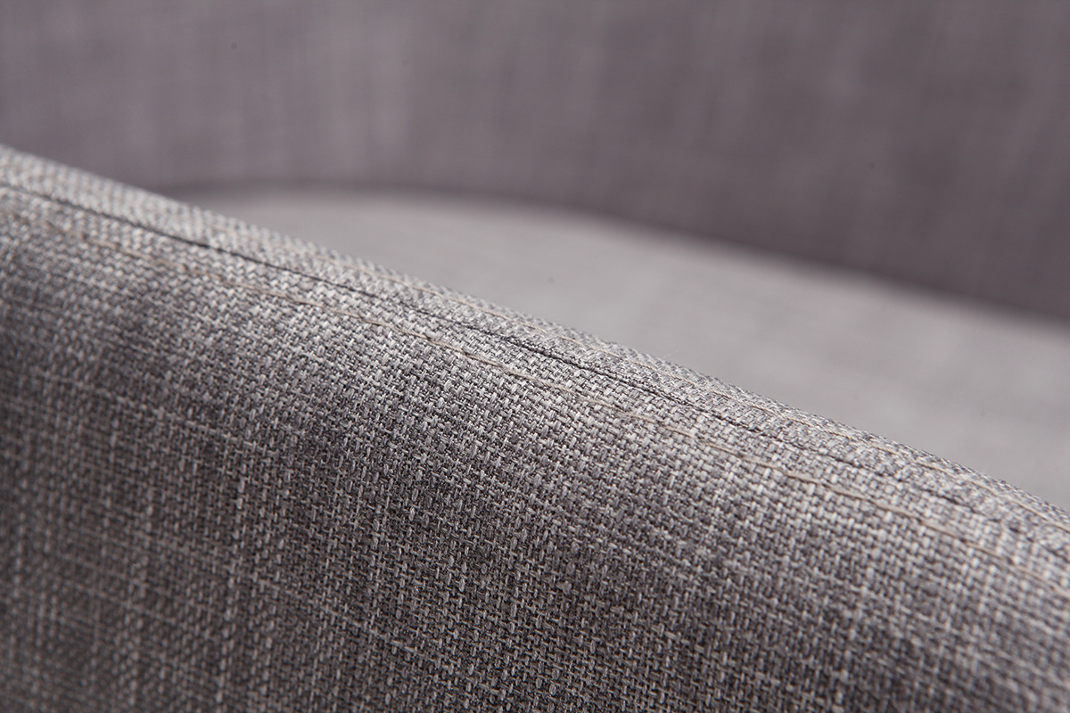 Set di 2 sedie design poliestere grigio chiaro SHANA