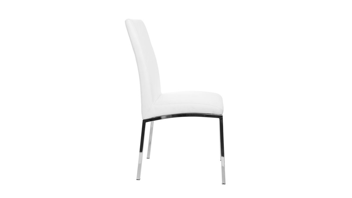 Set di 2 sedie design poliuretano bianco SIMEA