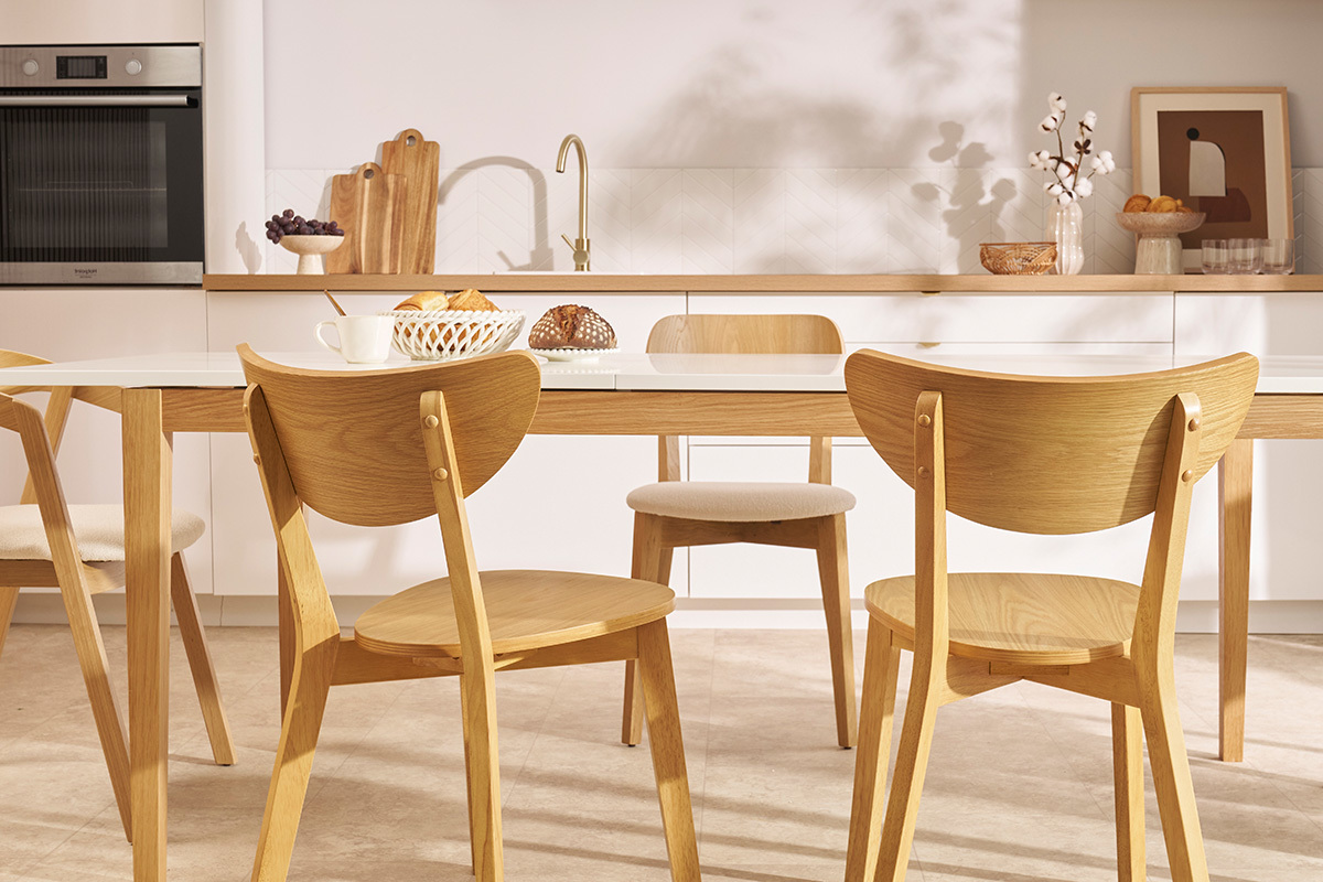 Set di 2 sedie quercia LEENA