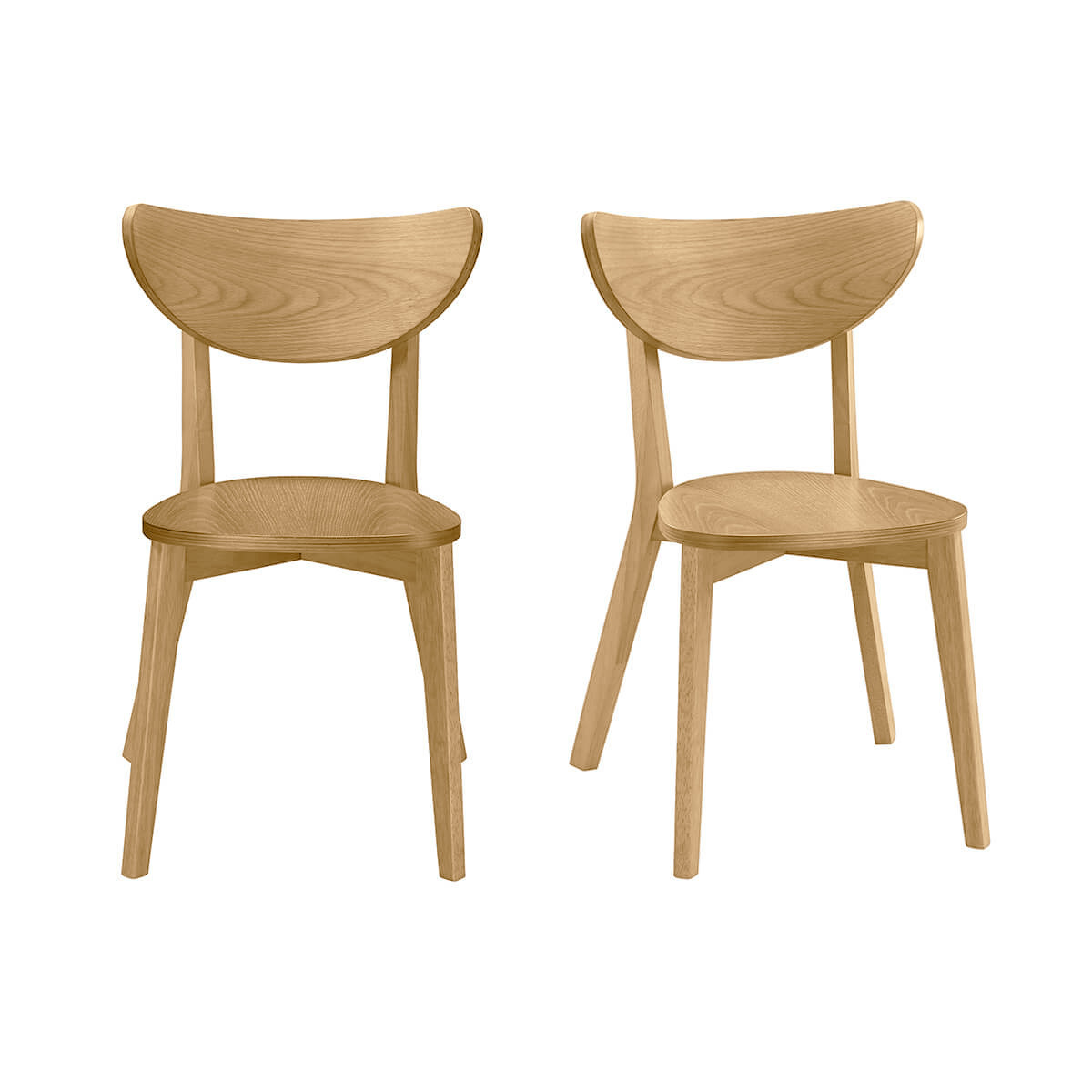 Set di 2 sedie quercia LEENA