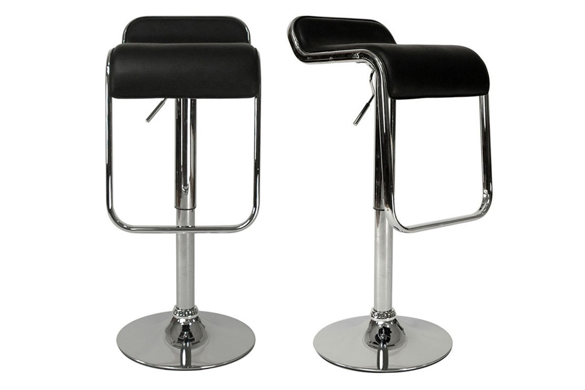 Set di 2 sgabelli Andromede - color nero