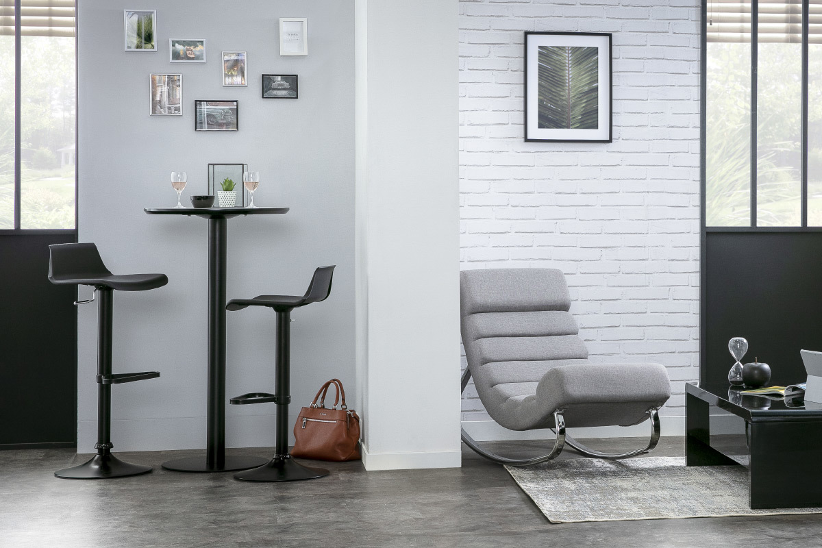 Set di 2 sgabelli da bar design bianchi KRONOS