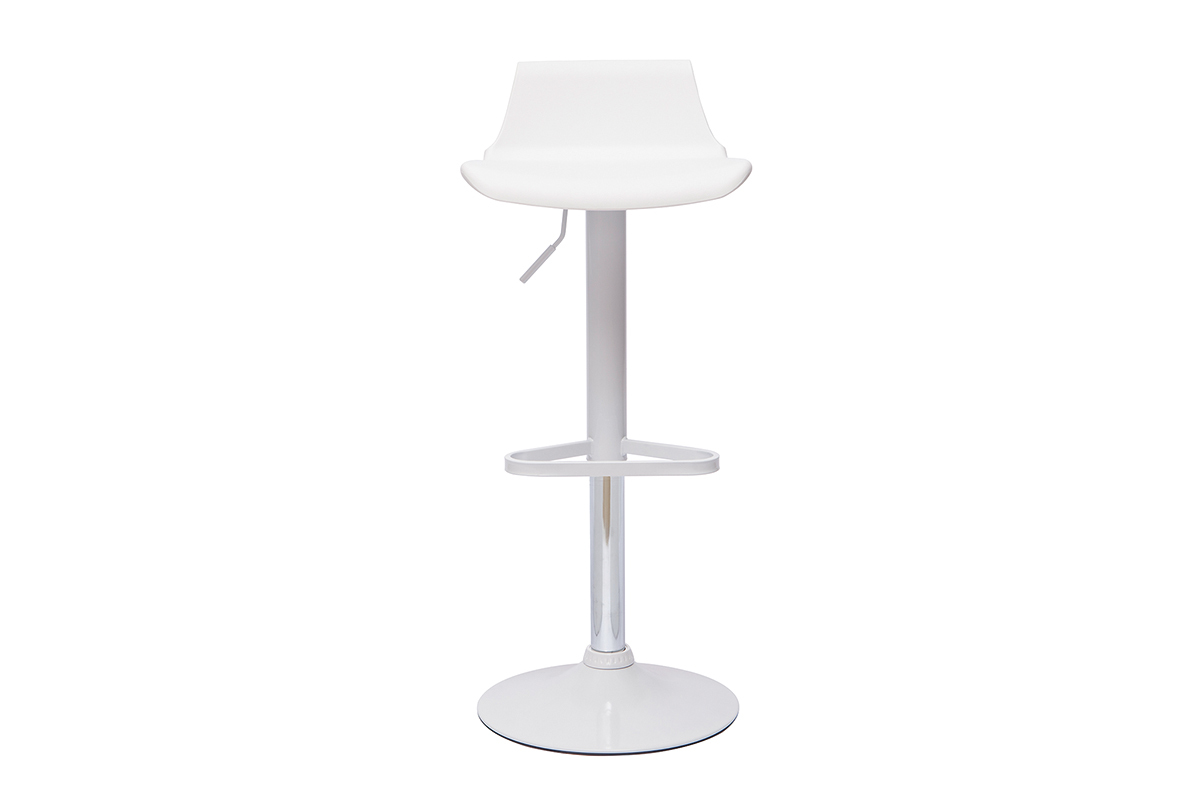 Set di 2 sgabelli da bar design bianchi KRONOS