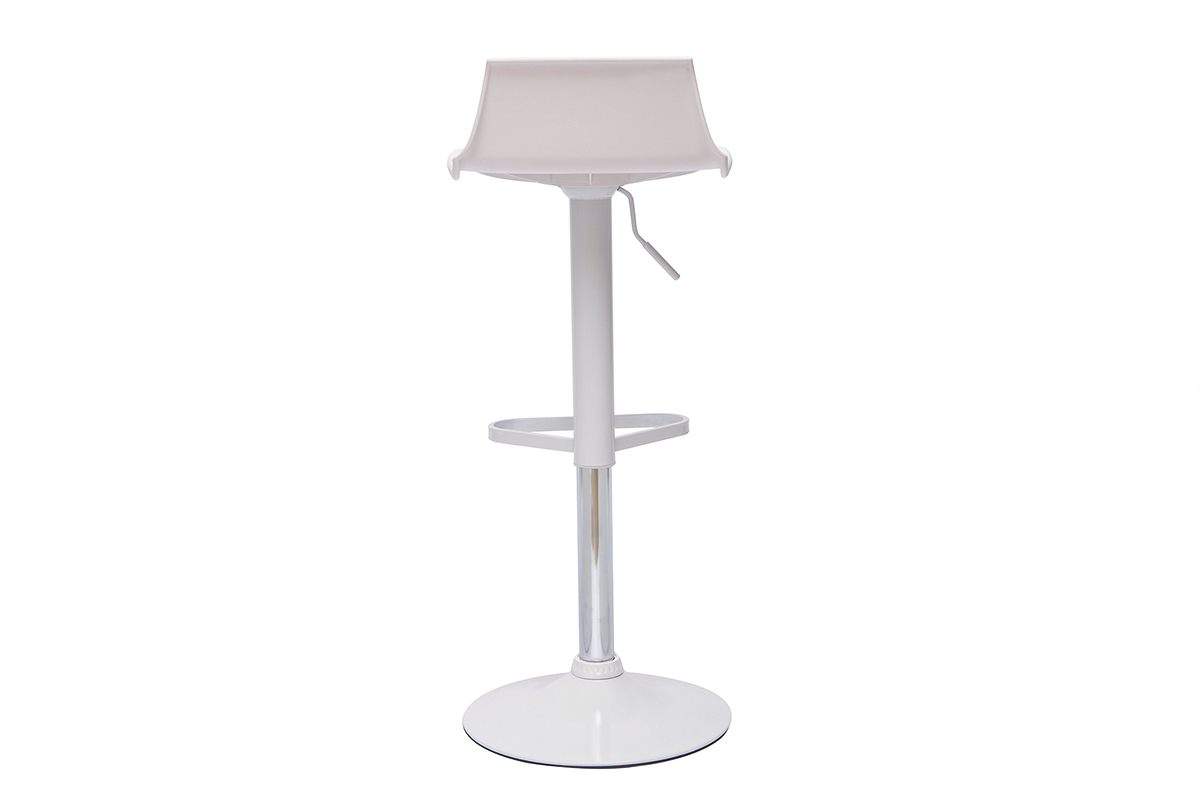 Set di 2 sgabelli da bar design bianchi KRONOS