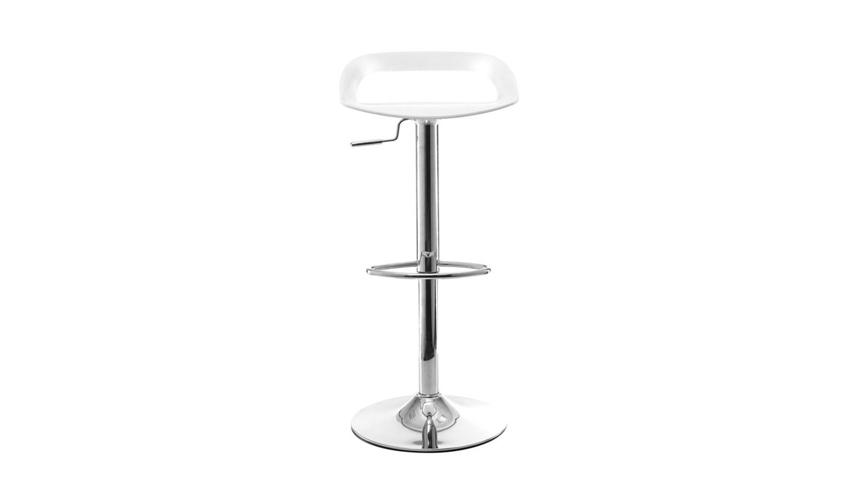 Set di 2 sgabelli da bar design bianchi PHENIX