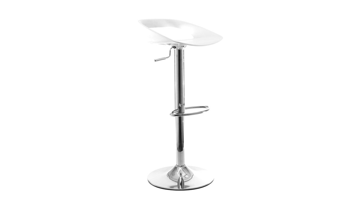 Set di 2 sgabelli da bar design bianchi PHENIX