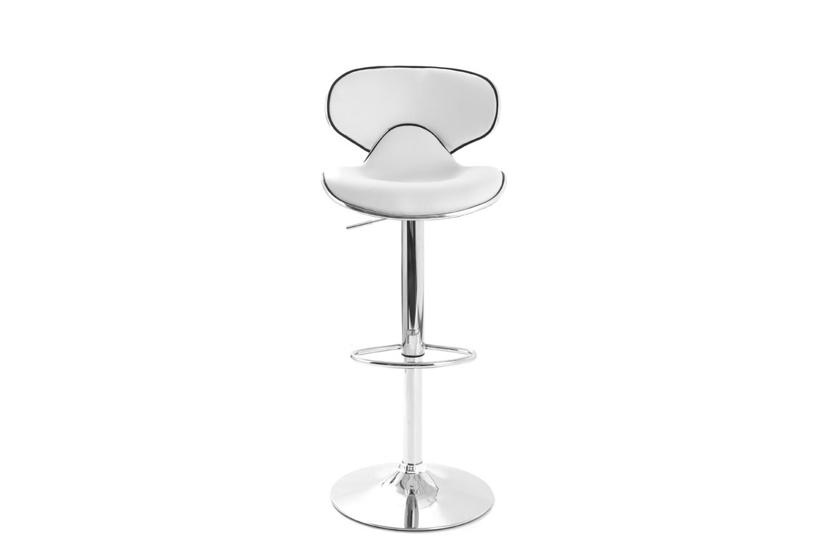 Set di 2 sgabelli da bar design bianco PEGASE