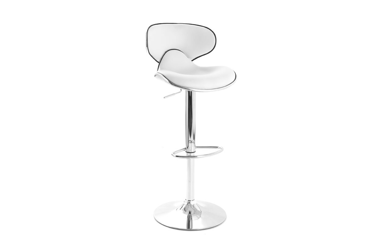 Set di 2 sgabelli da bar design bianco PEGASE